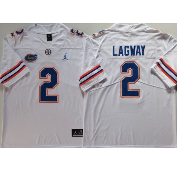 Mens Youths Kids Womens DJ Lagway White Vapor Stitched Jersey